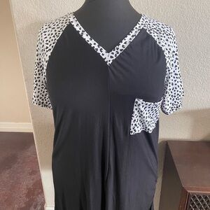 Black and White Women's Top